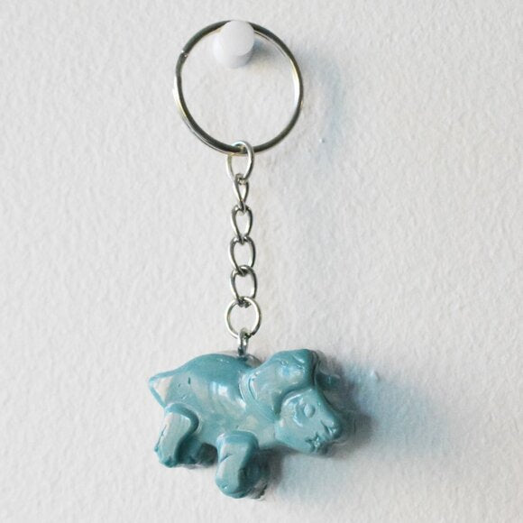 Recycled Plastic Dinosaur Keychain