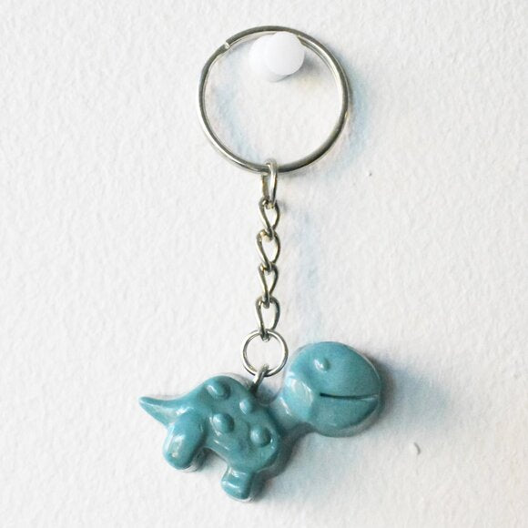 Recycled Plastic Dinosaur Keychain