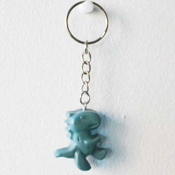 Recycled Plastic Dinosaur Keychain