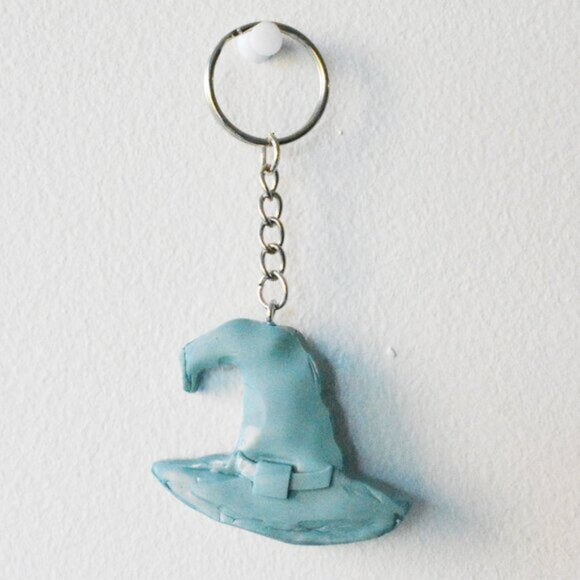 Handmade Halloween Witch Hat Keychain Accessory