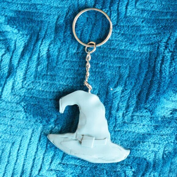 Handmade Halloween Witch Hat Keychain Accessory