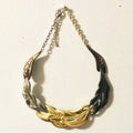 Vintage Inspired Multi-Toned Feather Necklace