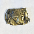 Vintage Bronze 1986 JJ Cheetah Jaguar Brooch