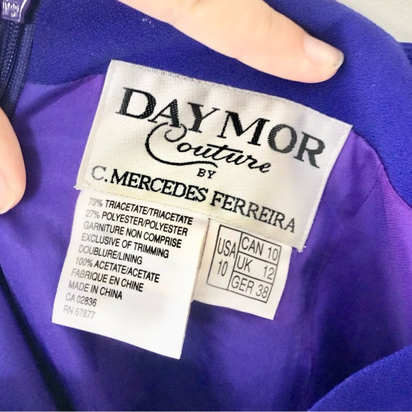 Daymor Couture Cobalt Formal Evening Dress