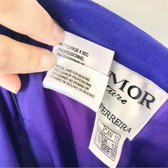 Daymor Couture Cobalt Formal Evening Dress