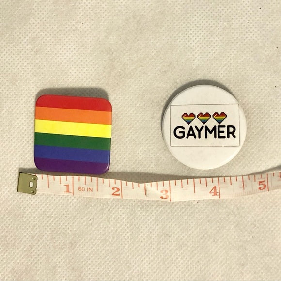 Gay Pride Pinback Buttons