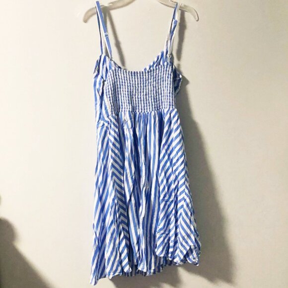 Old Navy Blue and White Striped Cami Dress