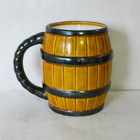 Handmade Beer Keg Soy Wax Mug Candle