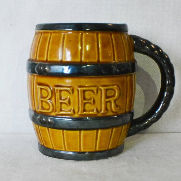 Handmade Beer Keg Soy Wax Mug Candle