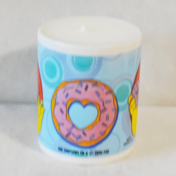 Handmade Homer Simpson Donut Mug Candle
