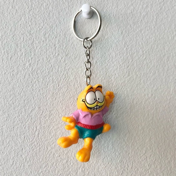 Garfield Waving Toy Keychain