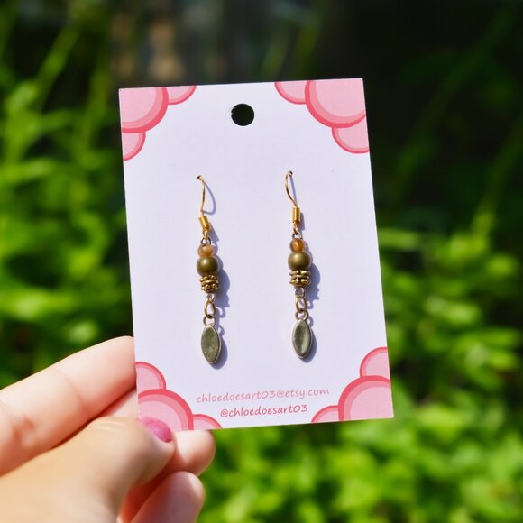 Dainty Gold Bohemian Dangle Earrings