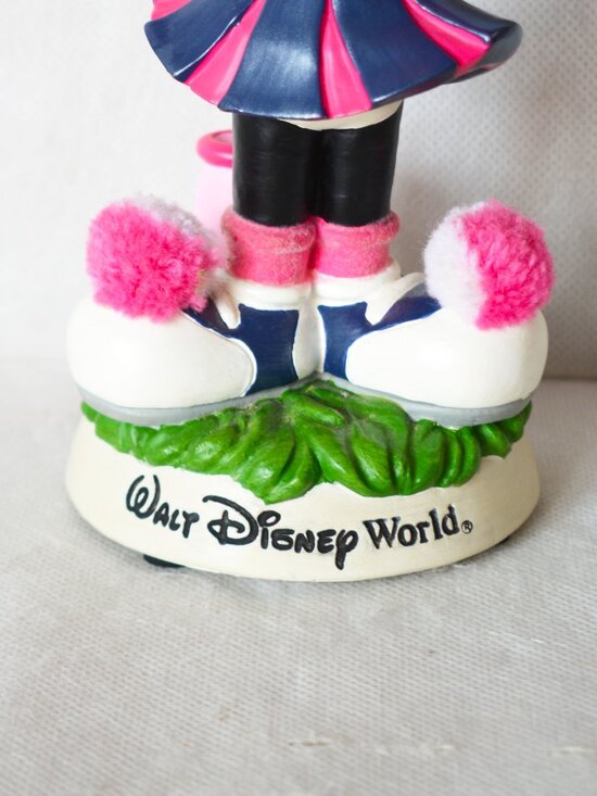 Disney Minnie Mouse Bobblehead Cheerleader Figurine Disney World Collectible