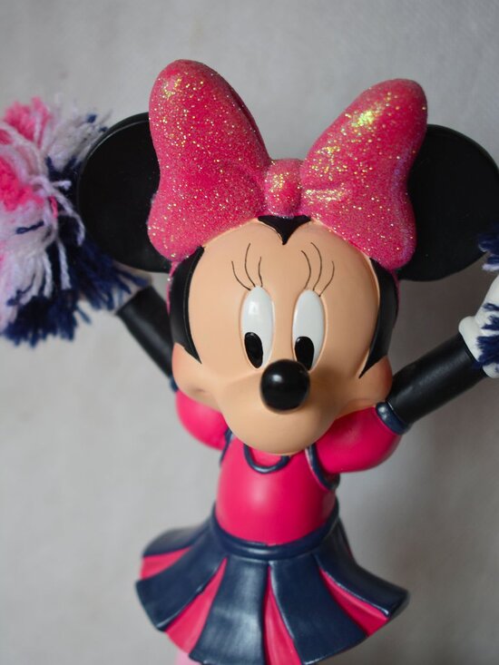 Disney Minnie Mouse Bobblehead Cheerleader Figurine Disney World Collectible