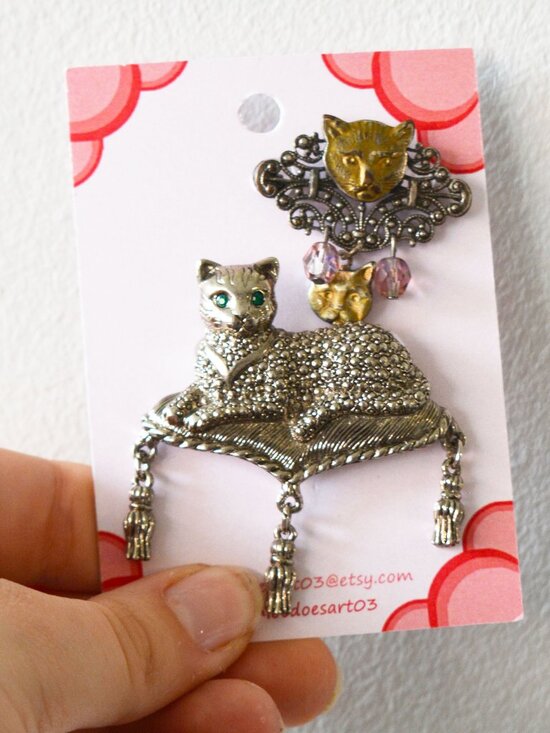 Ornate Teddy Bear Brooch Pin (Copy)