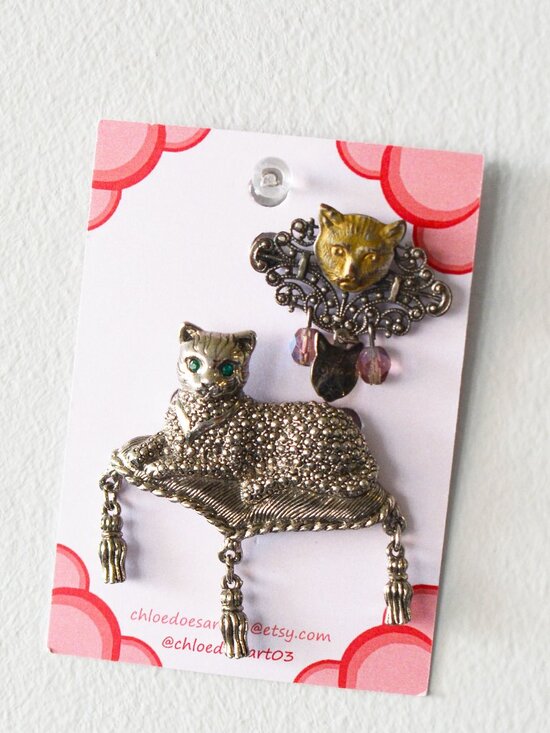 Ornate Teddy Bear Brooch Pin (Copy)