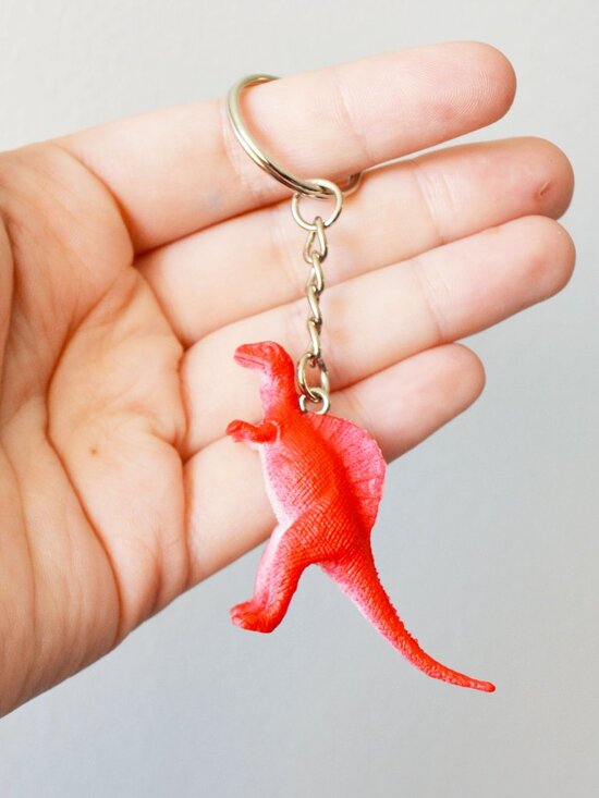 Toy Dinosaur Keychain
