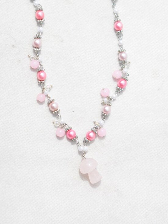 Pastel Mushroom Cottagecore Choker Necklace