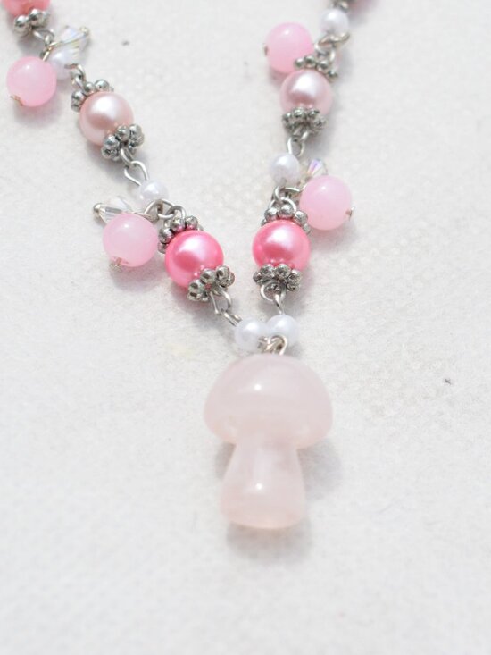 Pastel Mushroom Cottagecore Choker Necklace