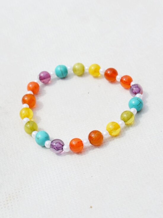Rainbow Pride Beaded Bracelet