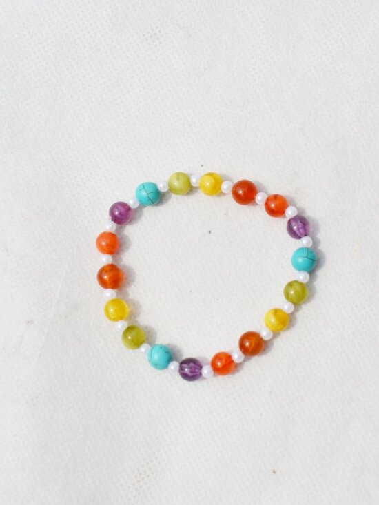 Rainbow Pride Beaded Bracelet