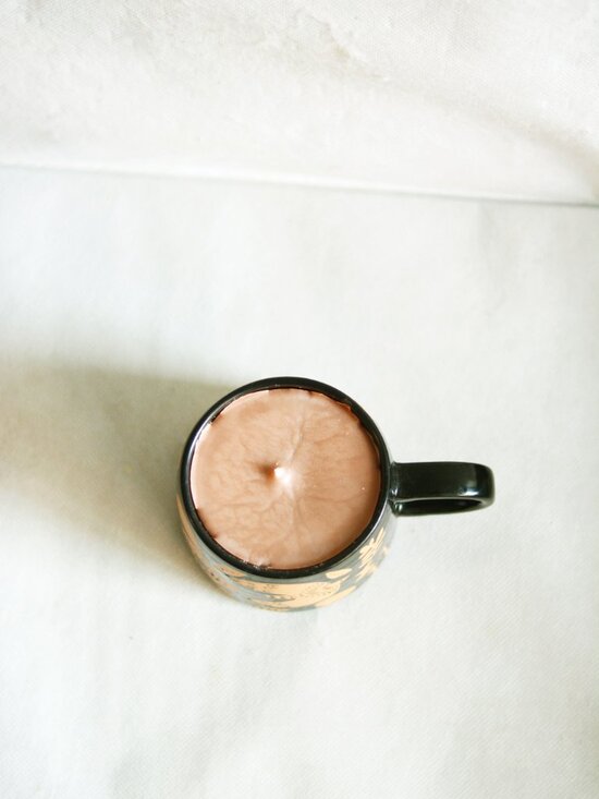 Handmade Cafe Mocha Scented Mug Candle