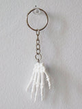 Recycled Plastic Skeleton Hand Keychain
