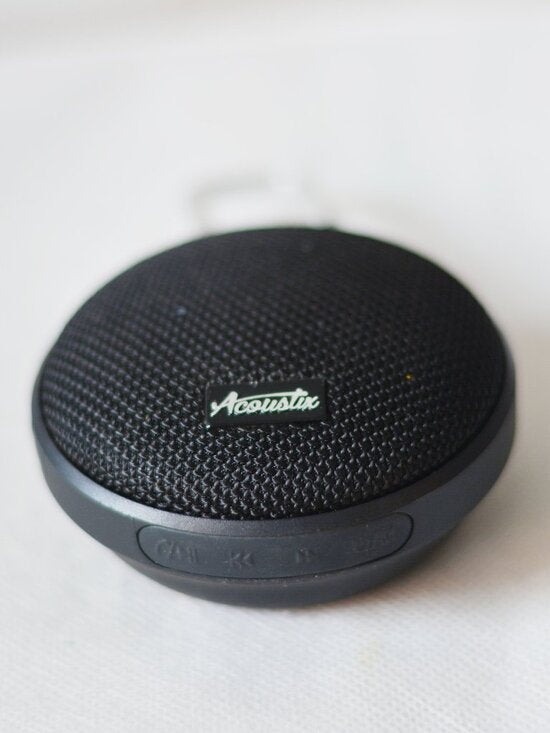 Water Resistant Acoustix Bluetooth Speaker with Charging Cable